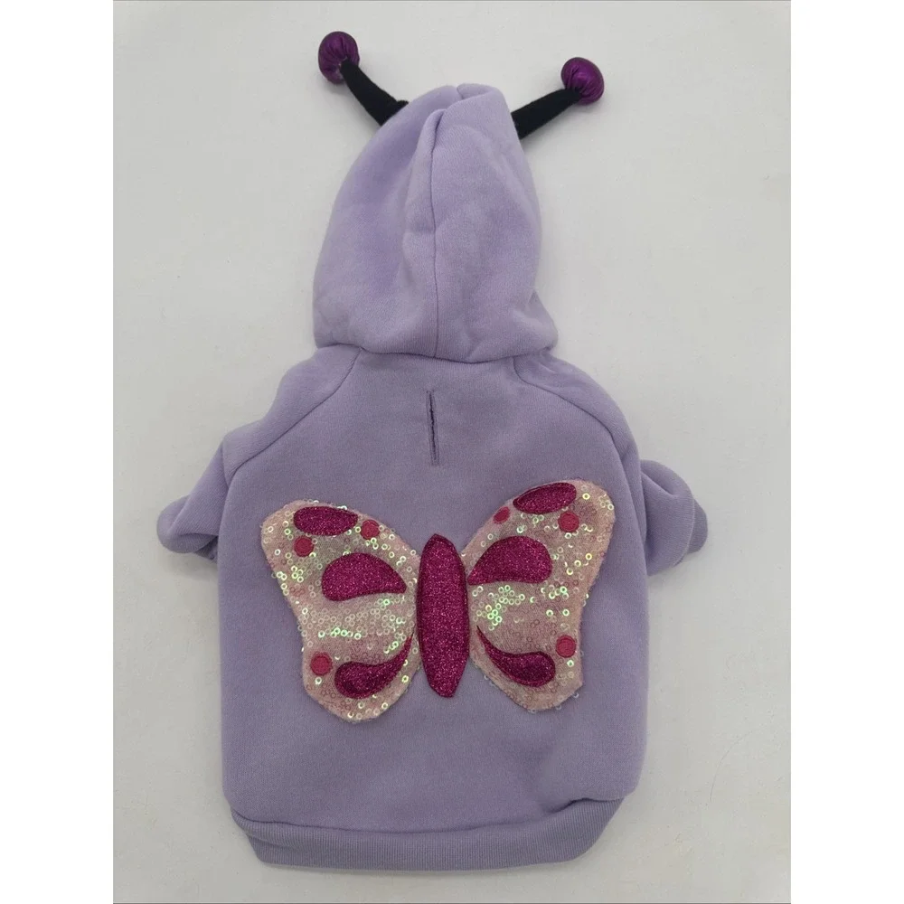 Purple Dream Butterfly Size X Small Dog Apparel‎ Brand Sequins